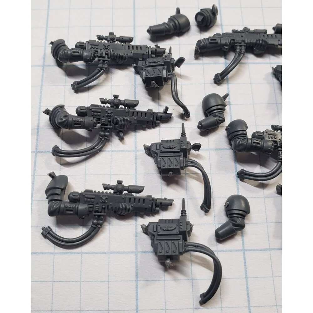 Warhammer 40k Kill Team Bits Cadian Kasrkin Trooper Hotshot Lasgun x5 Set LGA - Picture 2 of 7